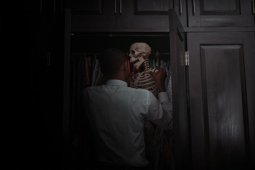 My Haunting Series Captures Self-exploitation And The Capitalist World We Live In