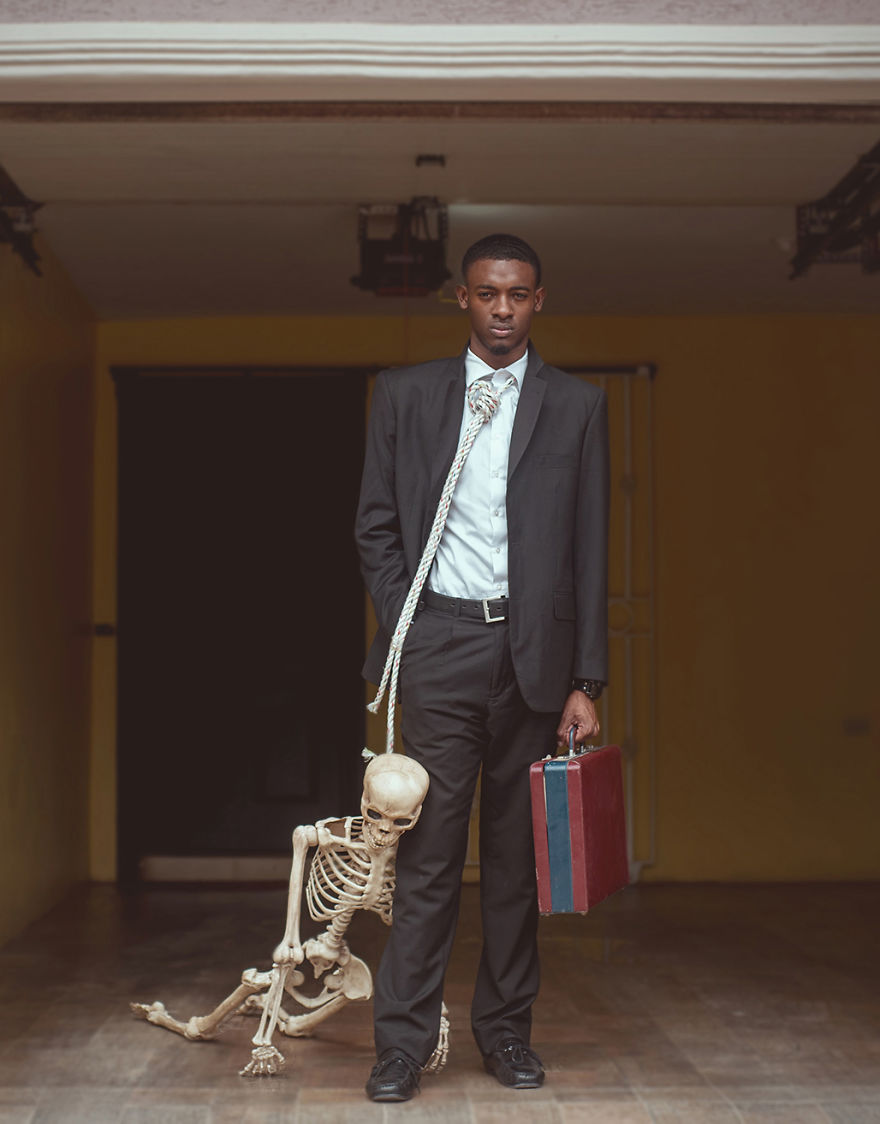 My Haunting Series Captures Self-exploitation And The Capitalist World We Live In