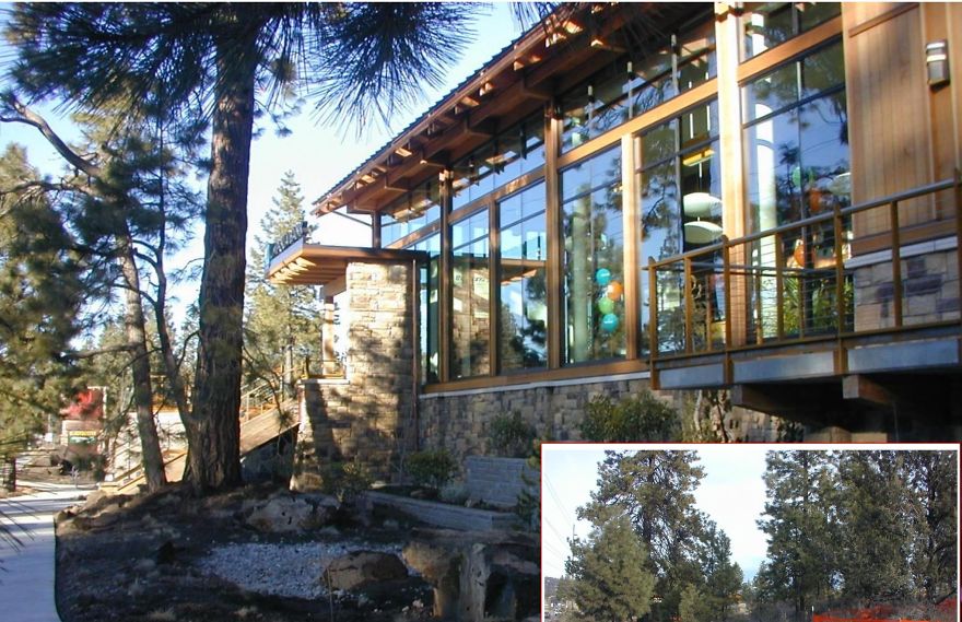 Umpqua Bank Century Park Bend, Oregon By Kjd Architecture Pc. Over 100 Trees Saved On Site.