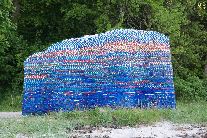 I Collected 75,000+ Used Bottle Caps From My Neighborhood To Build This Pavilion
