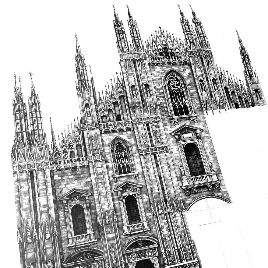 Design Is In The Details: My Photorealistic Drawings Of Famous European Buildings Design Is In The Details: My Photorealistic Drawings Of Famous European Buildings