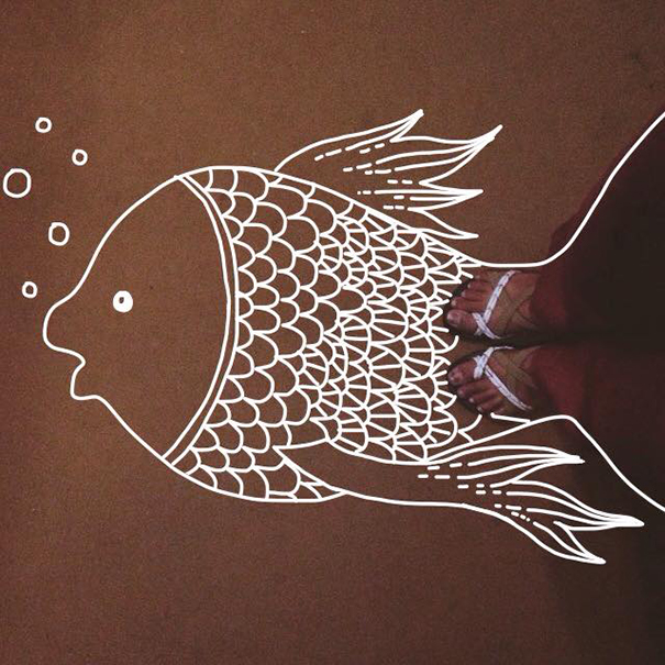 I Add Weird Illustrations To Photos Of My Friends' Feet