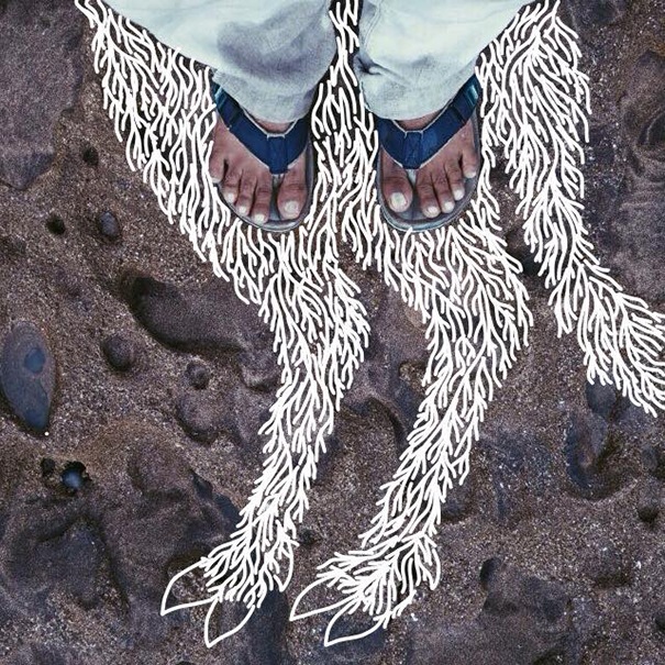 I Add Weird Illustrations To Photos Of My Friends' Feet