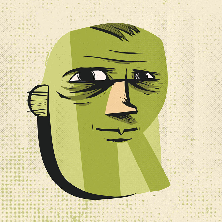 Letters Turned Into Faces With Beautiful Typography