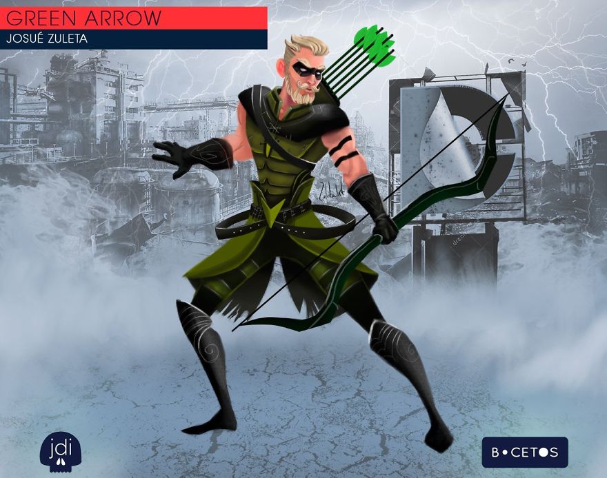 Marvel Vs Dc Comics - Battle Between Illustrators By Bocetos