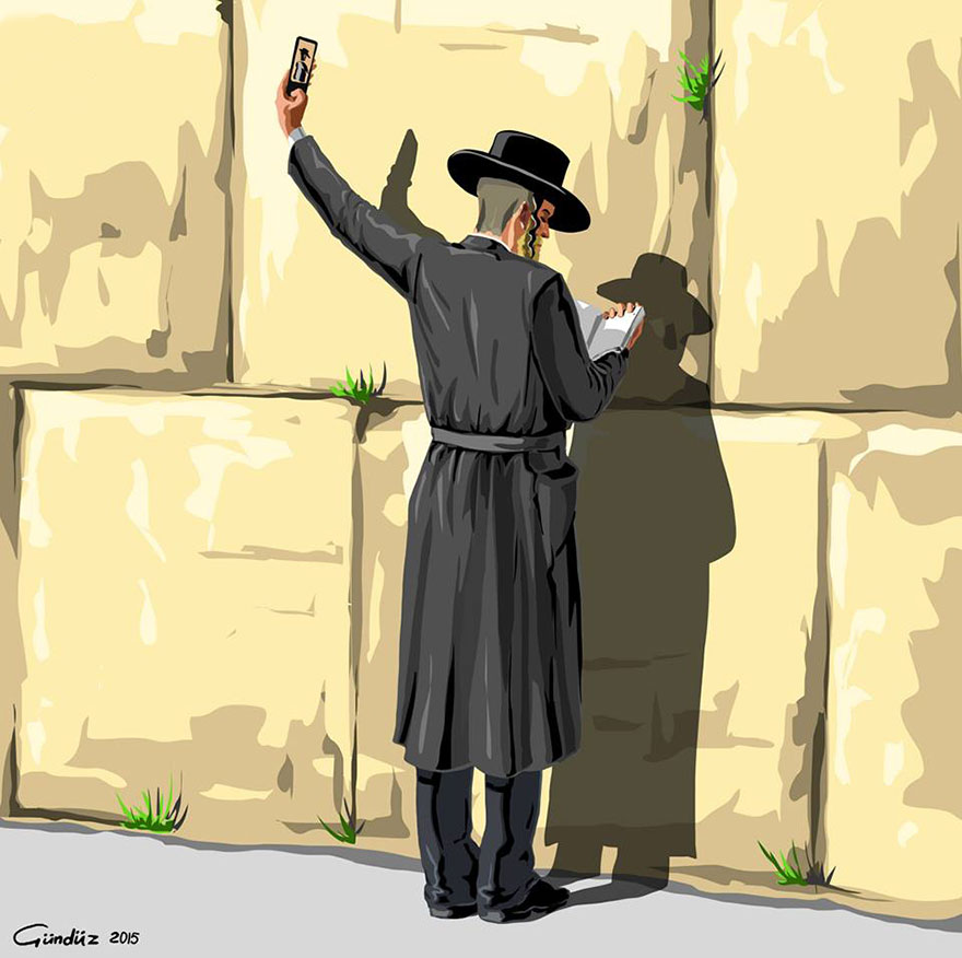 Holy Selfie: Satirical Illustrations Of Religious People By Gunduz Agayev