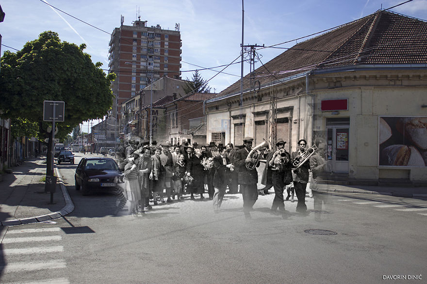 I Combined Old And New Photos Of Serbian Streets To Bring History To Life (Part 2)