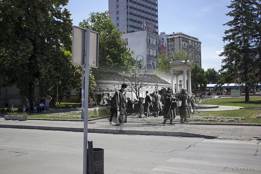 I Combined Old And New Photos Of Serbian Streets To Bring History To Life - Part Two! I Combined Old And New Photos Of Serbian Streets To Bring History To Life - Part Two!