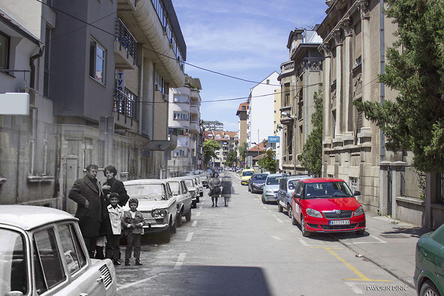 I Combined Old And New Photos Of Serbian Streets To Bring History To Life - Part Two!
