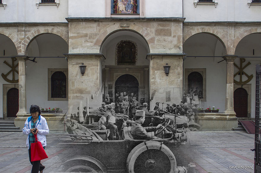 I Combined Old And New Photos Of Serbian Streets To Bring History To Life - Part Two! I Combined Old And New Photos Of Serbian Streets To Bring History To Life - Part Two!
