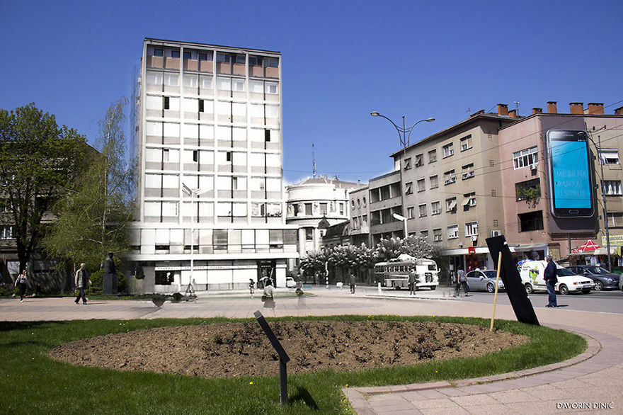 I Combined Old And New Photos Of Serbian Streets To Bring History To Life - Part Two!