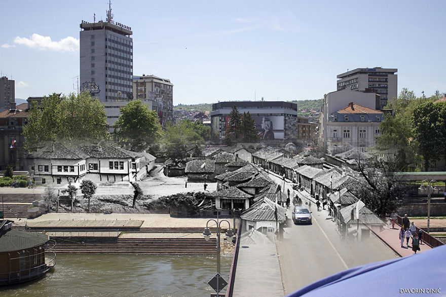 I Combined Old And New Photos Of Serbian Streets To Bring History To Life - Part Two! I Combined Old And New Photos Of Serbian Streets To Bring History To Life - Part Two!