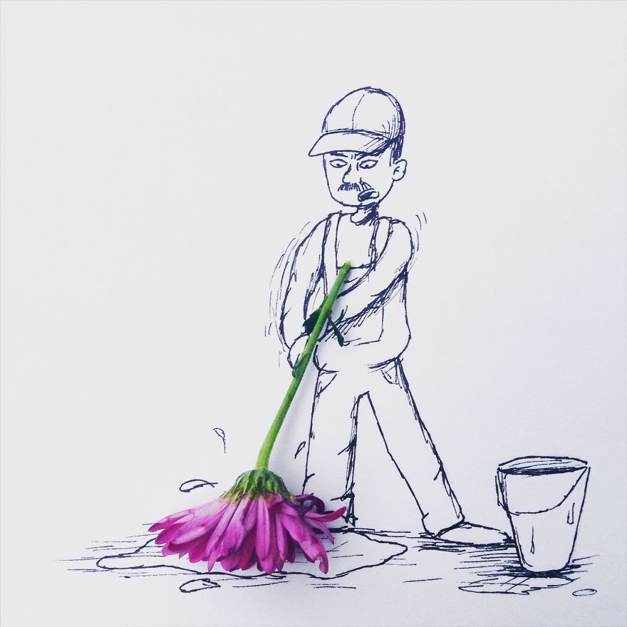 I Create Illustrations Using Everyday Objects (part 4)