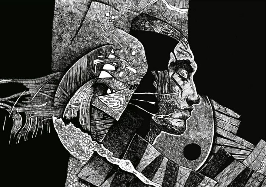 I Draw Surreal Portraits With Ink