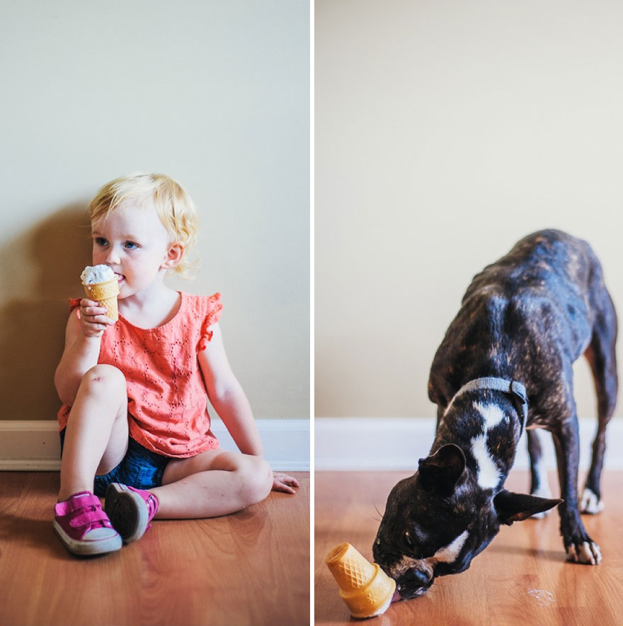 I Photograph My Daughter And Dog In The Same Settings