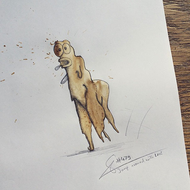 I Turn Random Coffee Stains Into Monsters