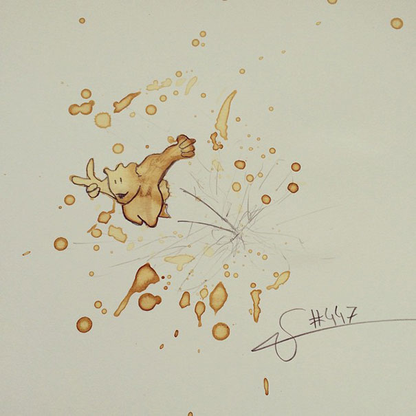 I Turn Random Coffee Stains Into Monsters