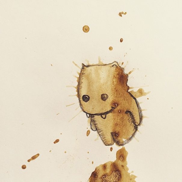 I Turn Random Coffee Stains Into Monsters