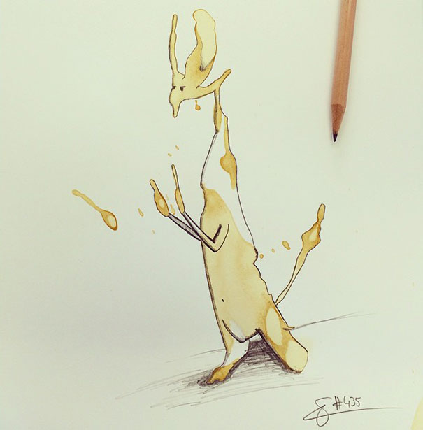 I Turn Random Coffee Stains Into Monsters