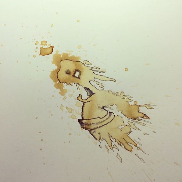 I Turn Random Coffee Stains Into Monsters