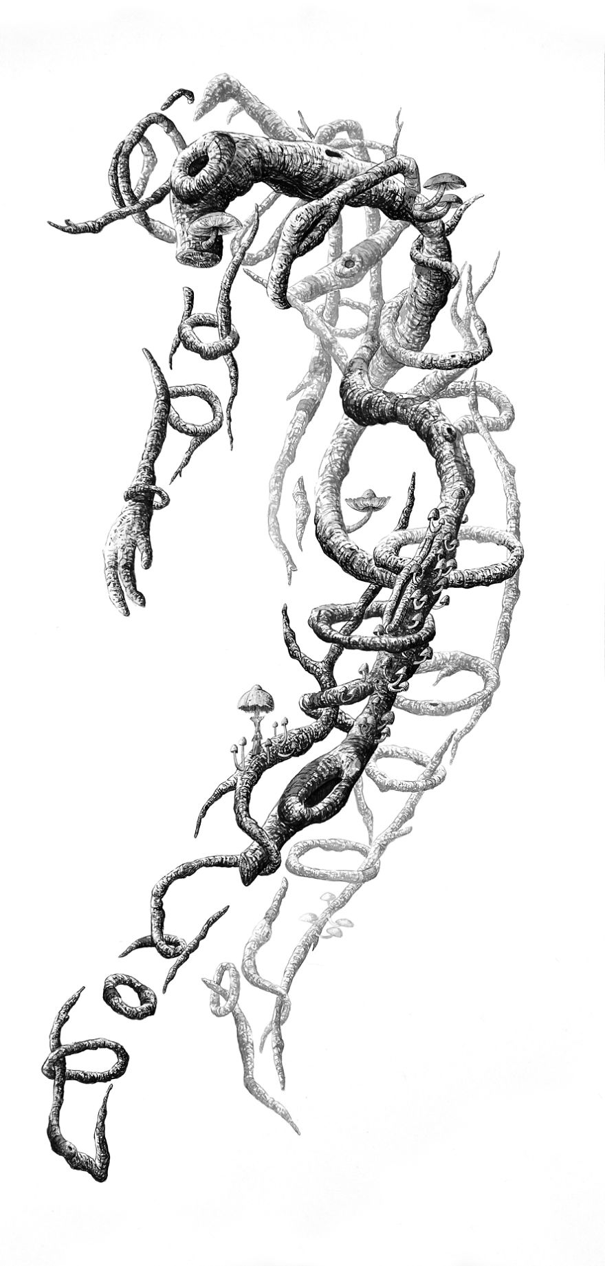 I Draw Surreal Stick Men With Ink And Charcoal