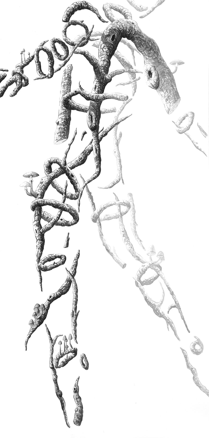 I Draw Surreal Stick Men With Ink And Charcoal