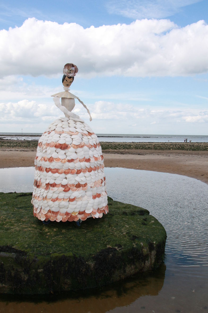 I Made Twelve Life-Sized Ladies From Real Shells