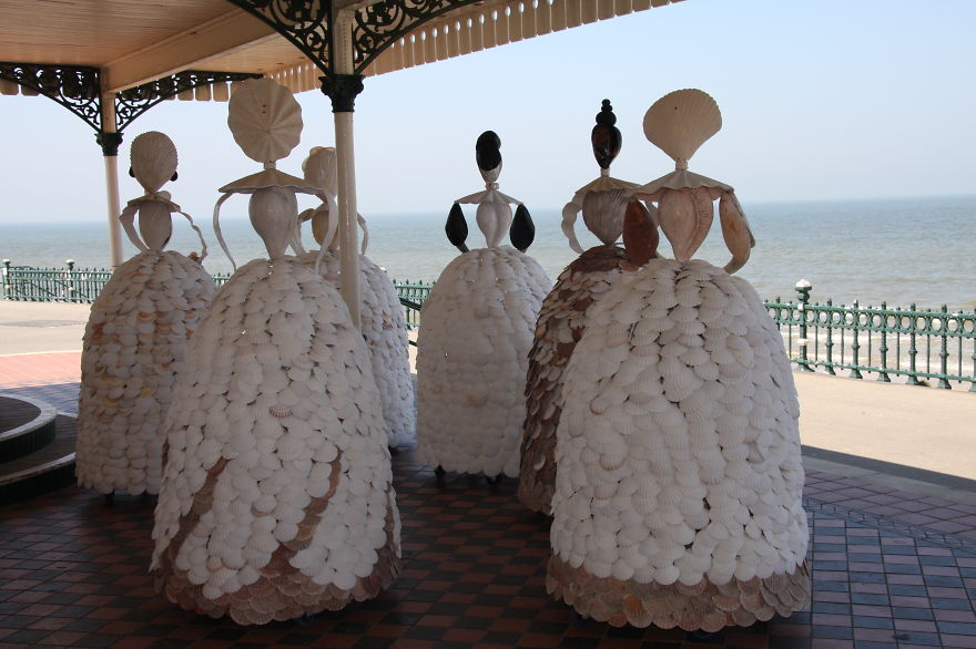 I Made Twelve Life-Sized Ladies From Real Shells