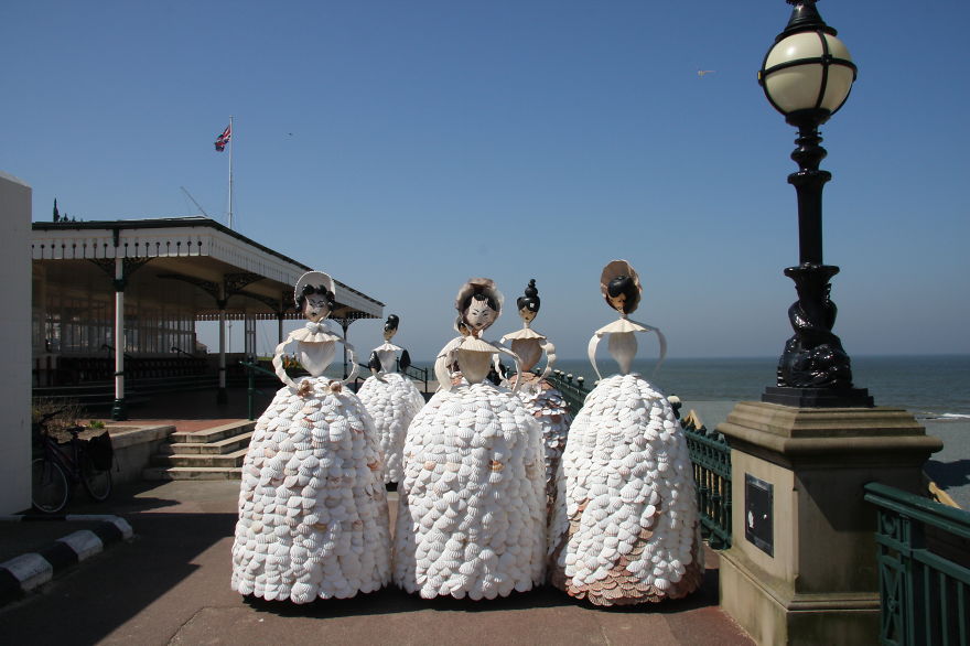 I Made Twelve Life-Sized Ladies From Real Shells