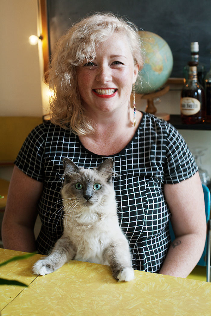 I Photograph Girls And Their Adopted Cats