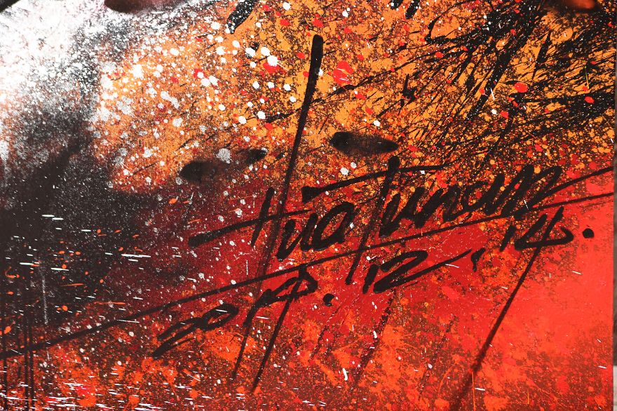 Imperial Dragon: My Splattered Wall Mural Of A Powerful Chinese Symbol Imperial Dragon: My Splattered Wall Mural Of A Powerful Chinese Symbol