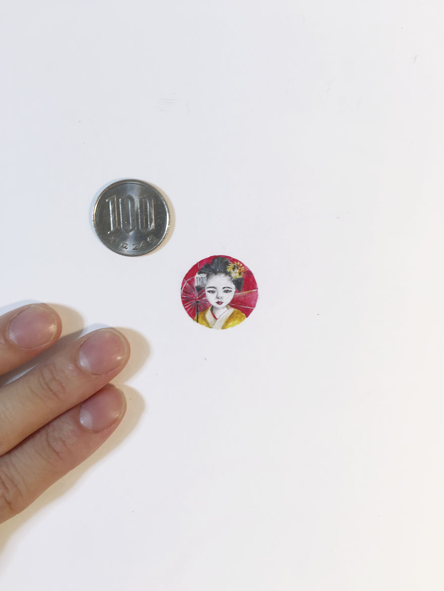 Meticulous Mini-drawings As Small As A Coin