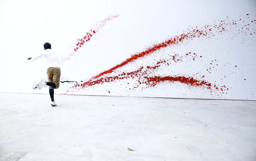 Imperial Dragon: My Splattered Wall Mural Of A Powerful Chinese Symbol Imperial Dragon: My Splattered Wall Mural Of A Powerful Chinese Symbol