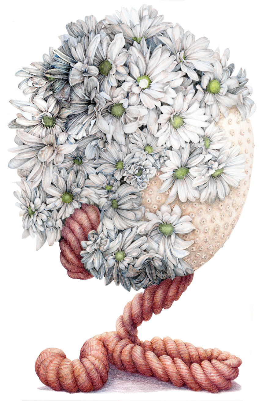 Inner Bits: I Combine Human Organs With Flowers And Butterflies Inner Bits: I Combine Human Organs With Flowers And Butterflies