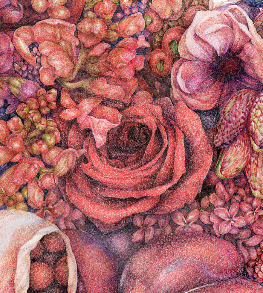 Inner Bits: I Combine Human Organs With Flowers And Butterflies Inner Bits: I Combine Human Organs With Flowers And Butterflies