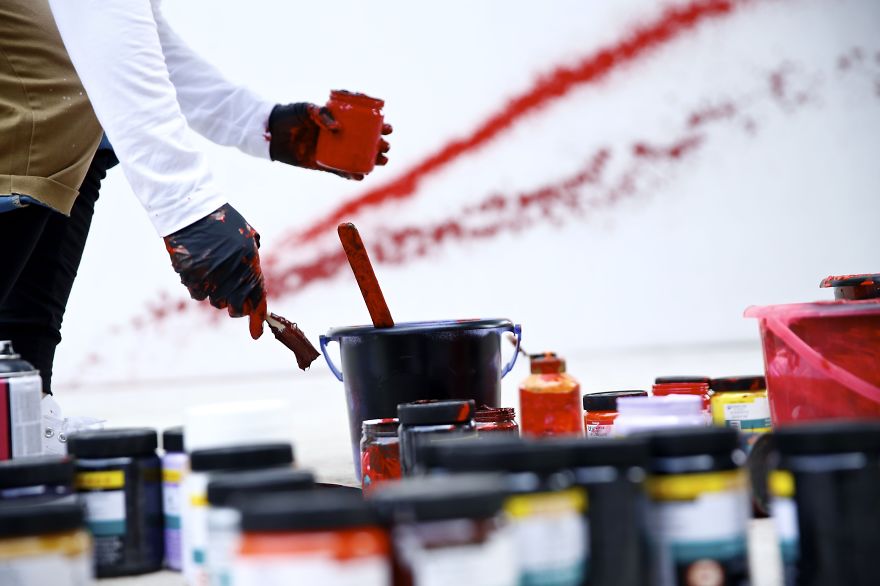 Imperial Dragon: My Splattered Wall Mural Of A Powerful Chinese Symbol Imperial Dragon: My Splattered Wall Mural Of A Powerful Chinese Symbol