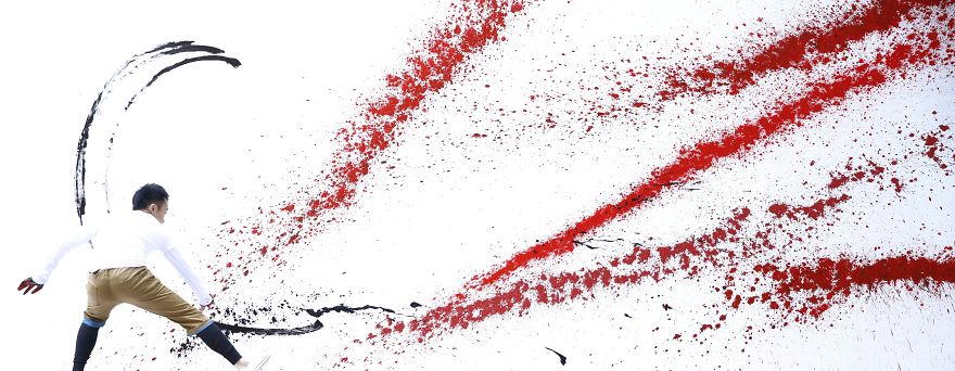 Imperial Dragon: My Splattered Wall Mural Of A Powerful Chinese Symbol Imperial Dragon: My Splattered Wall Mural Of A Powerful Chinese Symbol