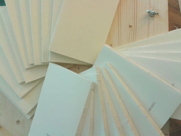 My Boyfriend Writes, Draws And Binds His Books At Home