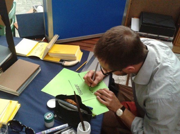 My Boyfriend Writes, Draws And Binds His Books At Home My Boyfriend Writes, Draws And Binds His Books At Home