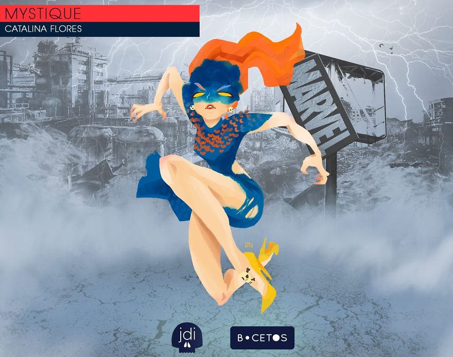 Marvel Vs Dc Comics - Battle Between Illustrators By Bocetos