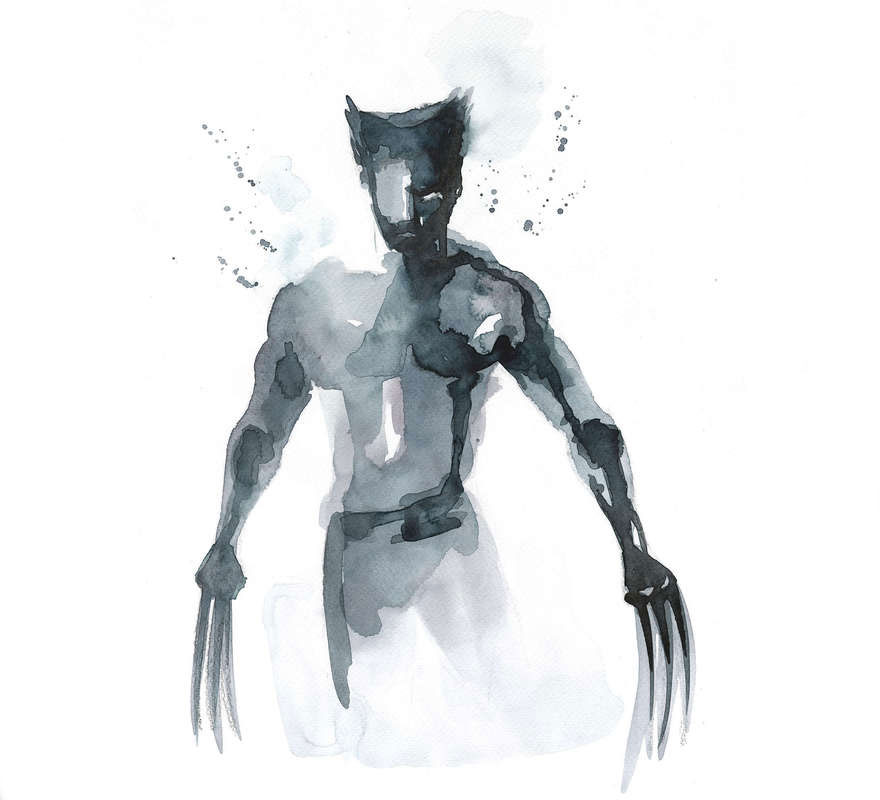 I Watercolor Superheroes With Big Splashes I Watercolor Superheroes With Big Splashes