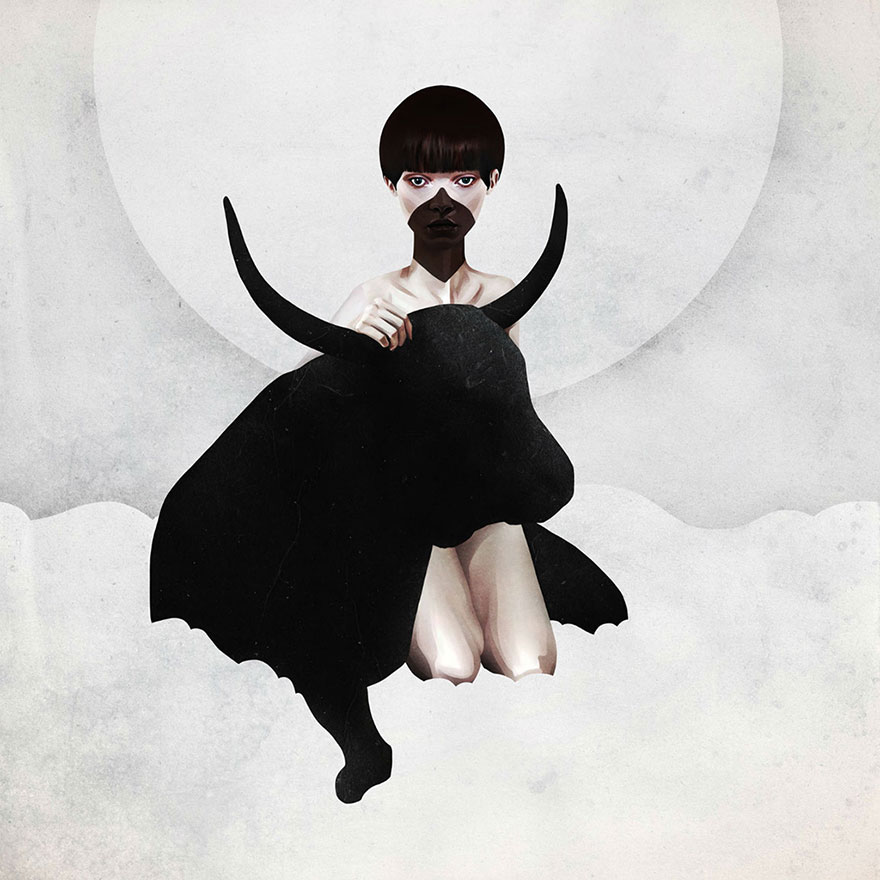 Graceful Women In Dark Illustrations By Ruben Ireland Graceful Women In Dark Illustrations By Ruben Ireland