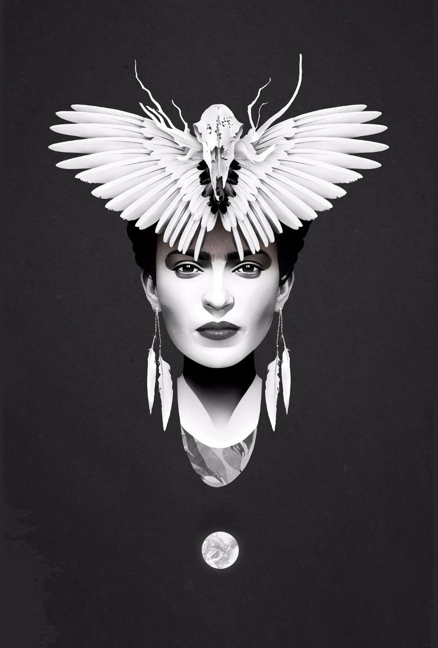 Graceful Women In Dark Illustrations By Ruben Ireland