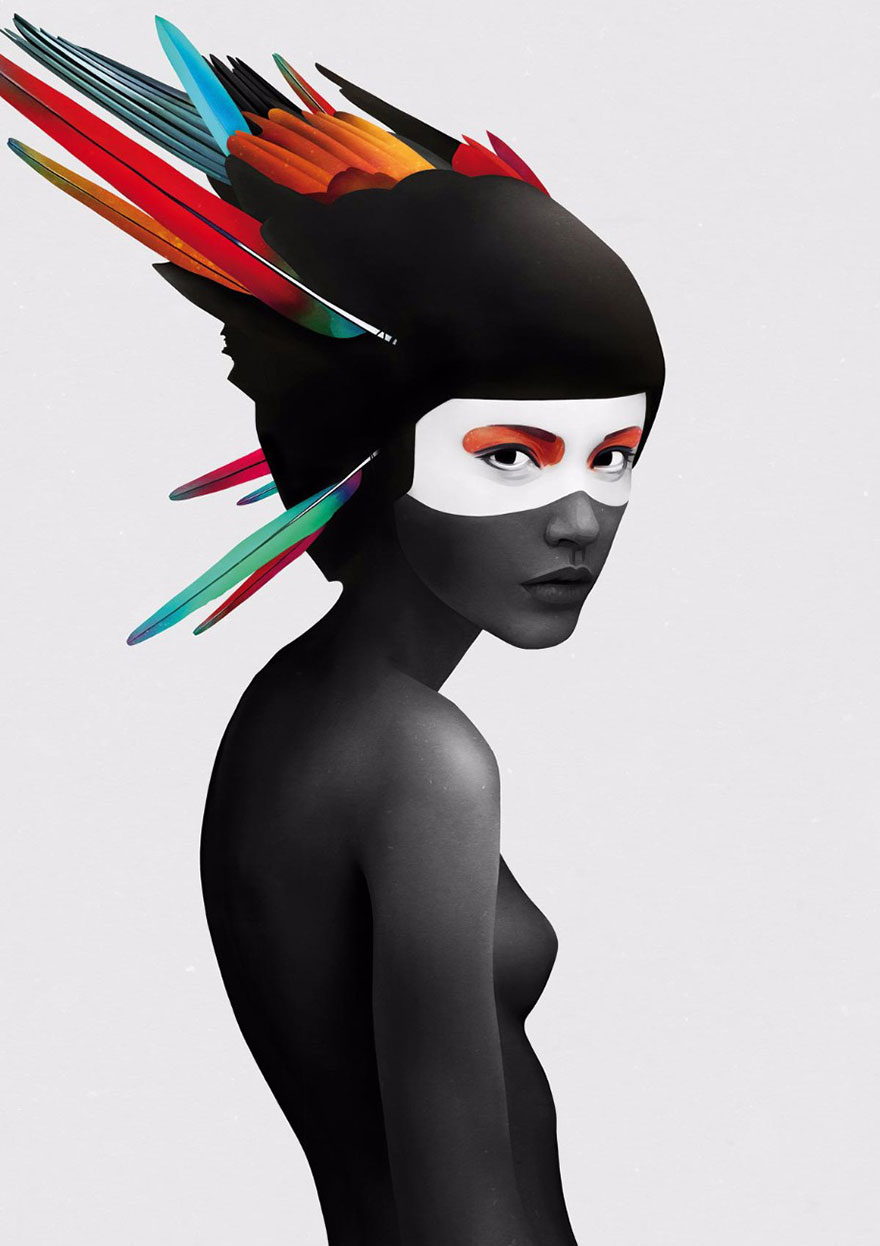 Graceful Women In Dark Illustrations By Ruben Ireland Graceful Women In Dark Illustrations By Ruben Ireland