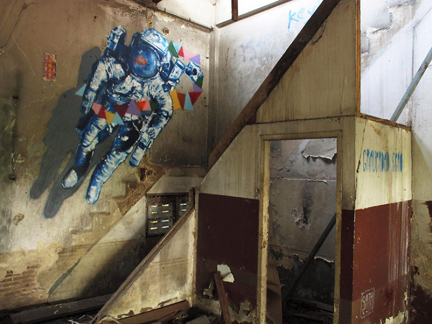 Urban Interventions: I Create Street Art That Interacts With Its Surroundings