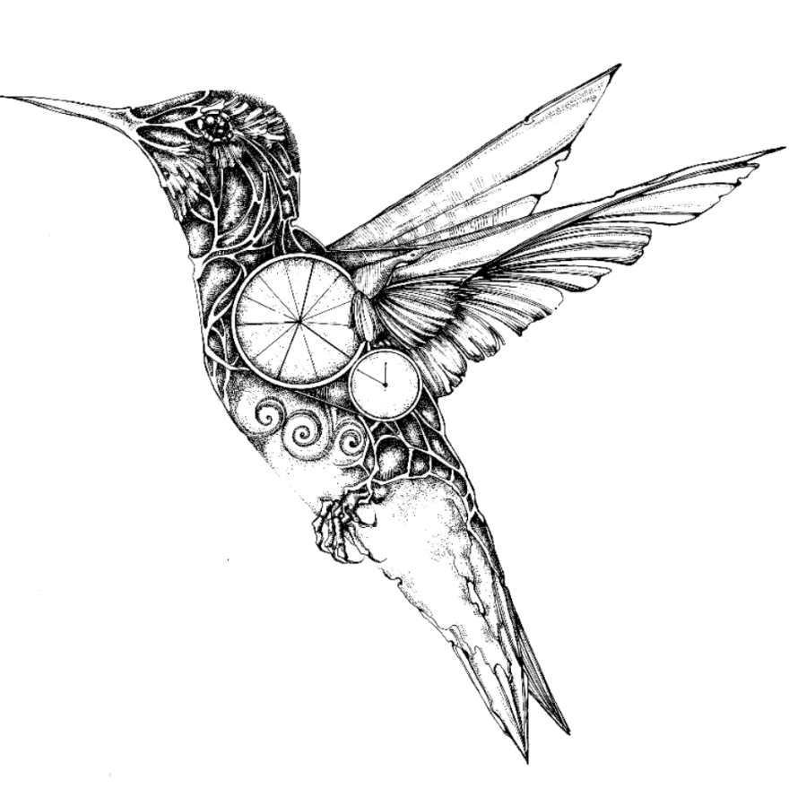 My Mechanical Birds Drawn With Ink