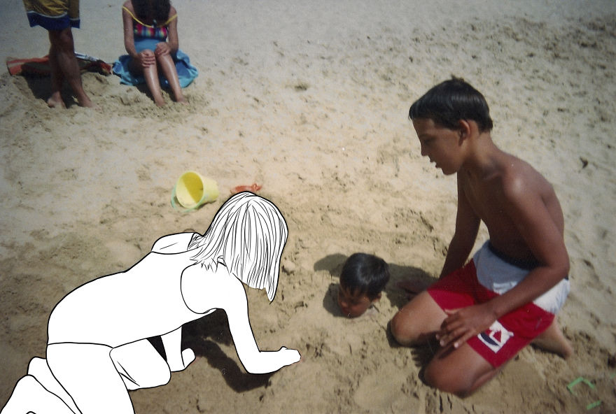 Forgotten Childhood: I Paint Over My Friends I Don't Remember