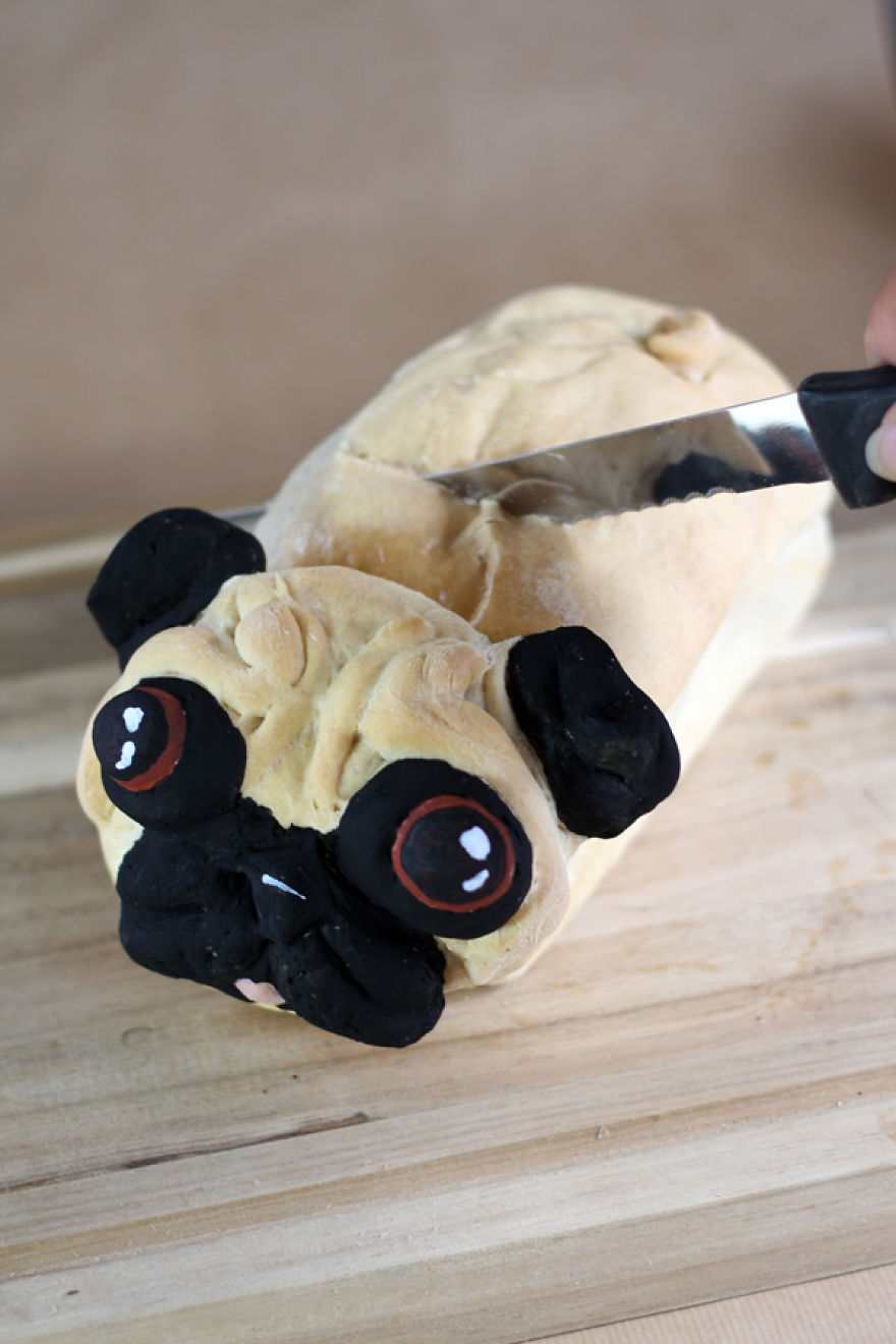 Someone Challenged Me To Make A Pugloaf. Challenge Accepted Someone Challenged Me To Make A Pugloaf. Challenge Accepted