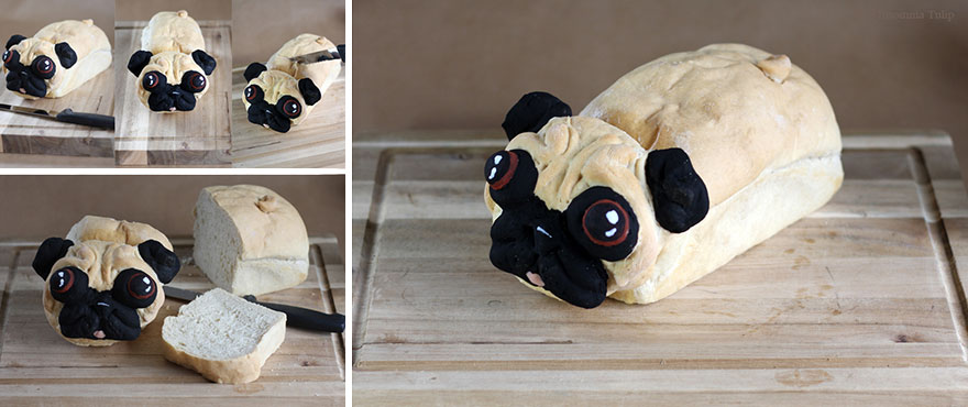 Someone Challenged Me To Make A Pugloaf. Challenge Accepted Someone Challenged Me To Make A Pugloaf. Challenge Accepted