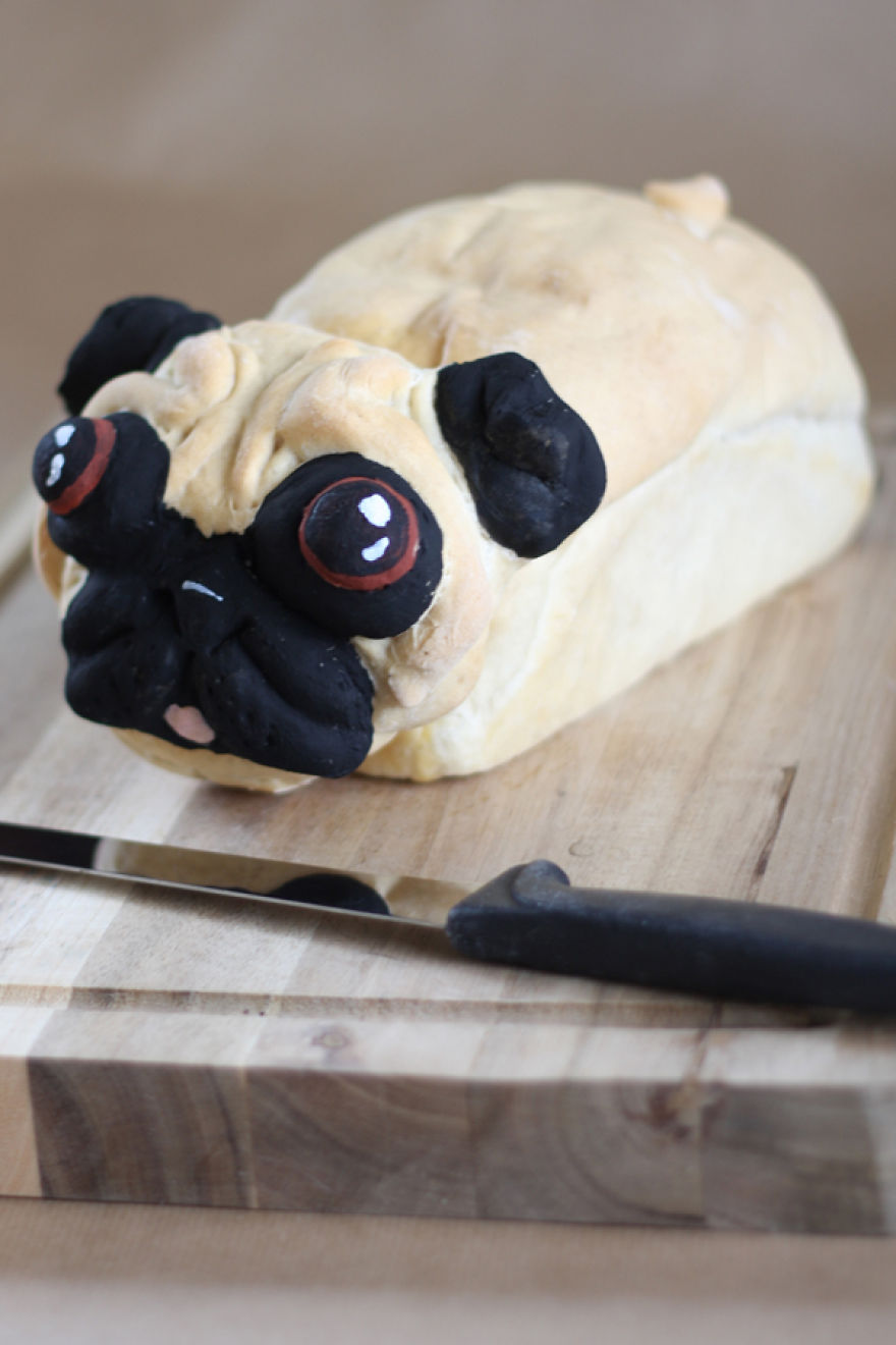 Someone Challenged Me To Make A Pugloaf. Challenge Accepted Someone Challenged Me To Make A Pugloaf. Challenge Accepted